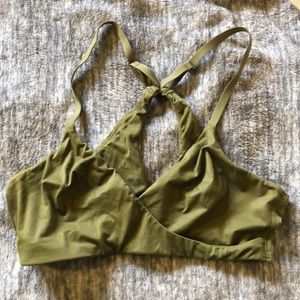 Olive green bralette